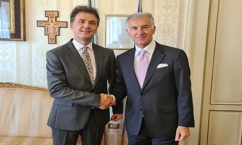 Il Prefetto incontra il Console  Generale della Repubblica di Albania a Bari, Arjan Vasjari