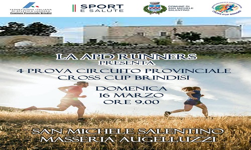  Festa dello sport e occasione per scoprire la natura di San Michele Salentino: domenica 16 marzo "Cross Augelluzzi"