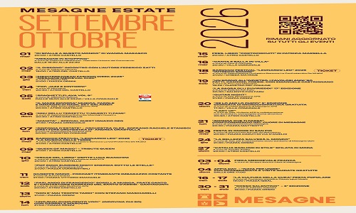 A Mesagne incontri d'autore,musica,spettacoli e la fiera medioevale