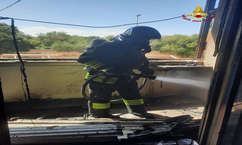 Carovigno: incendio per scoppio di una bombola 