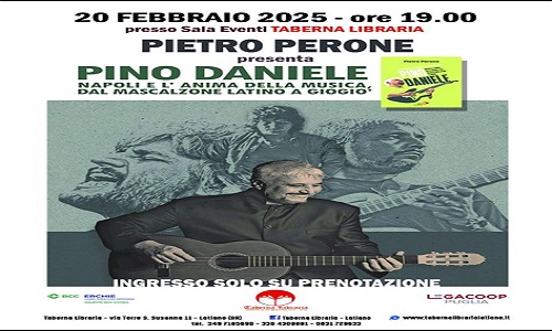 Taberna libraria serata per ricordare   Pino Daniele