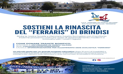 Sostieni la rinascita del “Ferraris” di Brindisi.