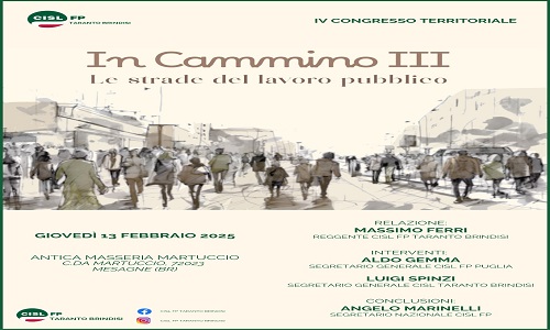 Fp Cisl convocazione IV congresso 