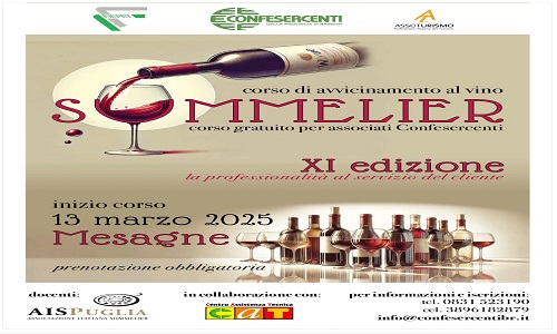  11ª Edizione del Corso di Avvicinamento al Vino – Sommelier