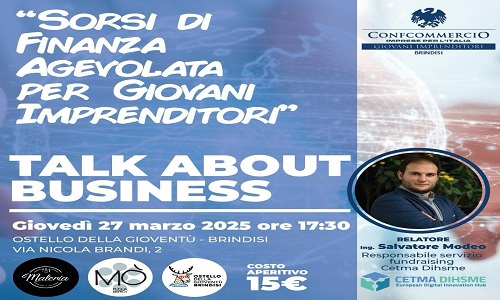 Brindisi torna il "Talk About Business"