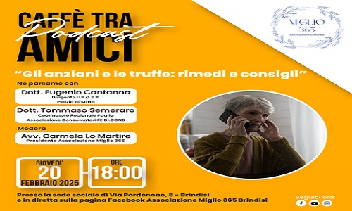 Miglio 365 incontro su truffe agli anziani