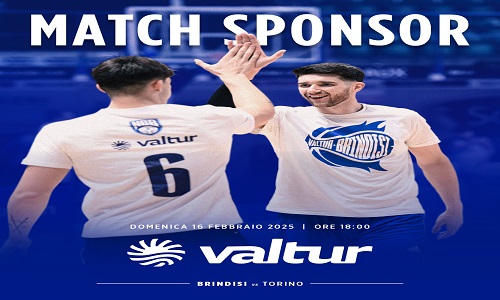 Valtur match sponsor della gara contro Torino 