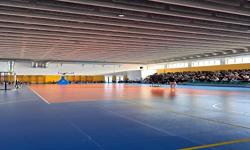 Taglio del nastro alla palestra del Liceo Punzi di Cisternino
