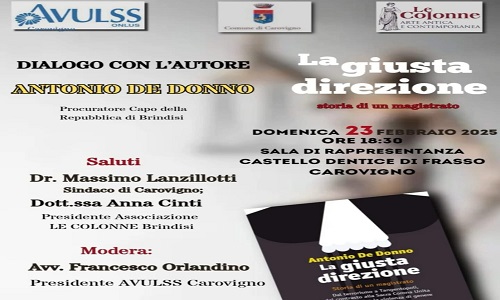 Presentazione del libro “La giusta direzione" di A.De Donno