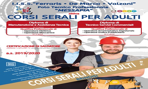 “Servizi commerciali: grafica e comunicazione”: il nuovo corso serale all’IISS Ferraris De Marco Valzani