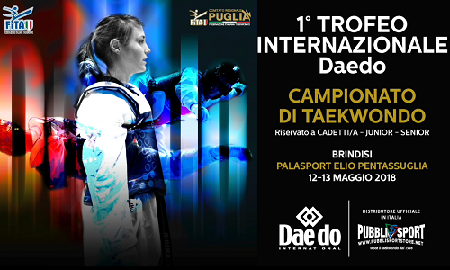Il 12 e 13 maggio a Brindisi il 1°Trofeo internazionale Daedo 2018 di Taekwondo”. Oggi la conferenza si presentazione