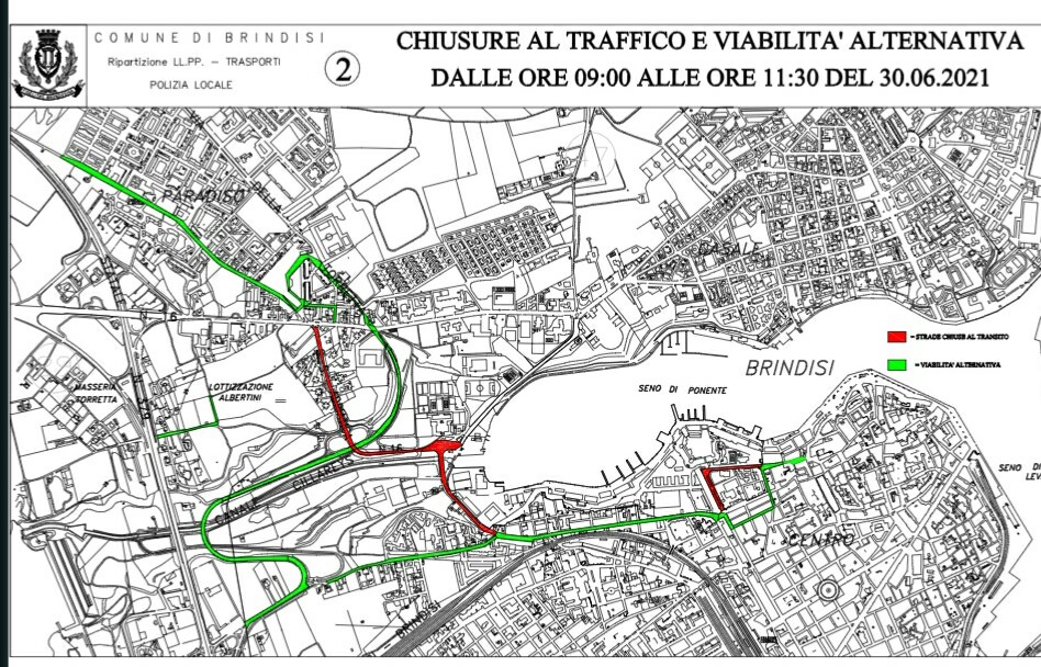 Circolazione stradale 29 e 30 giugno