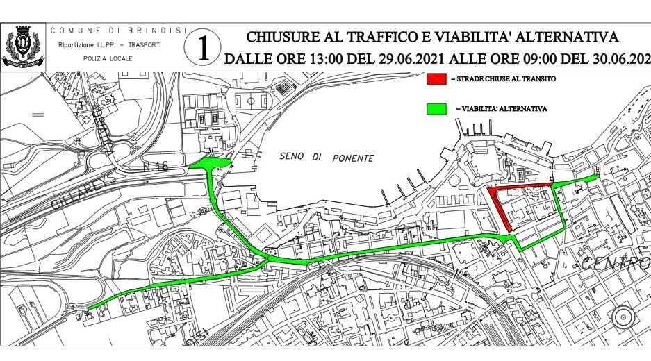 Circolazione stradale 29 e 30 giugno