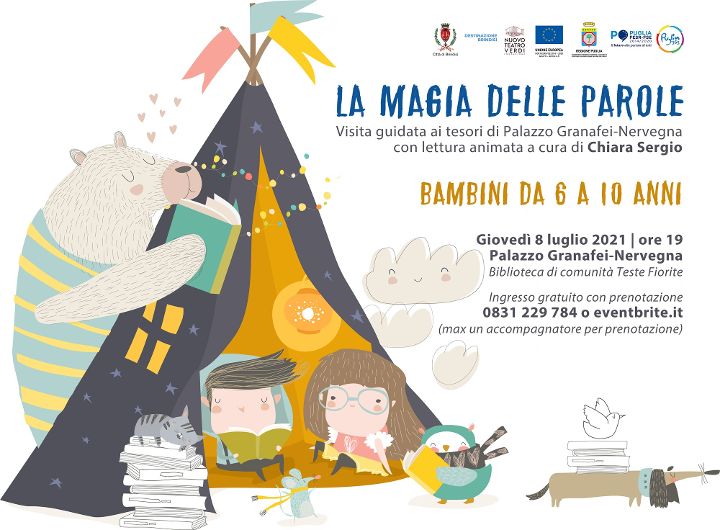La magia delle parole, visita guidata per bambini con lettura animata