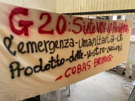 Cobas, G20:il problema siete voi, l’emergenza umanitaria il prodotto delle vostre azioni