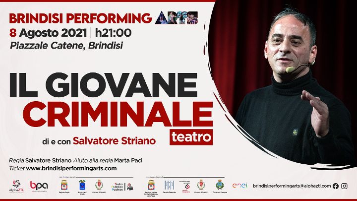 “BPA Festival 2021”, Salvatore Striano è “Il giovane criminale”