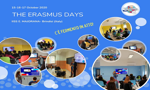 L’I.I.S.S. “E. Majorana” di Brindisi in Europa con Erasmus ERASMUS DAYS – 15, 16, 17 Ottobre 2020