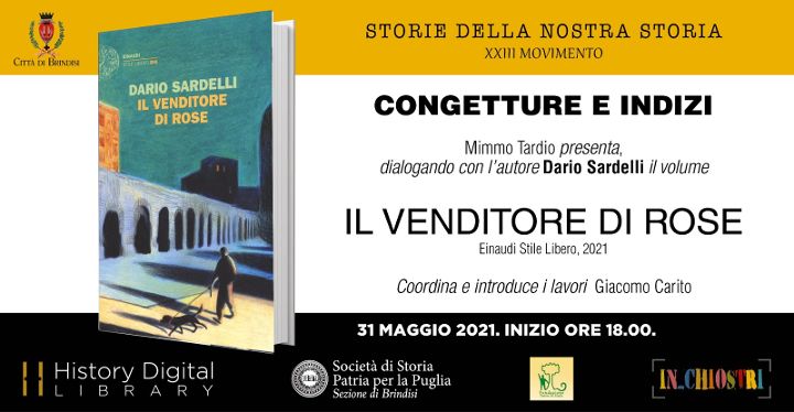 Lunedi 31 maggio Presentazione del volume di Dario Sardelli Il venditore di rose