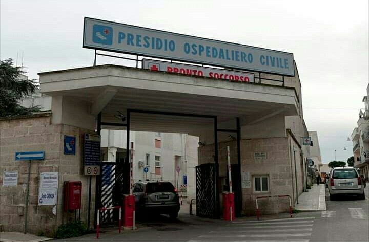 Ospedale di Ostuni, iniziati i ricoveri di pazienti Covid