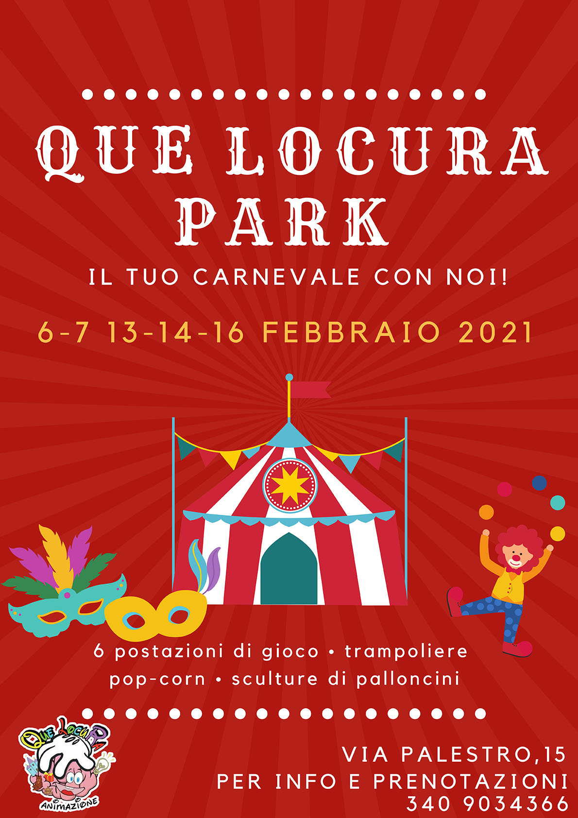 Que LocuRa Park Carnevale 2021 a Brindisi