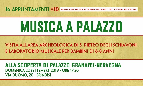 Palazzo Granafei-Nervegna: musica a palazzo per i bambini