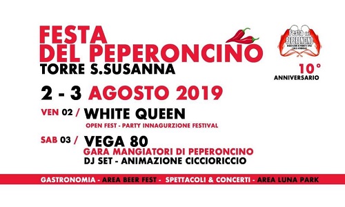 A Torre Santa Susanna il 2-3 Agosto si terra'  La festa del peperoncino