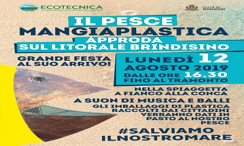 Festa con il Pesce mangiaplastica