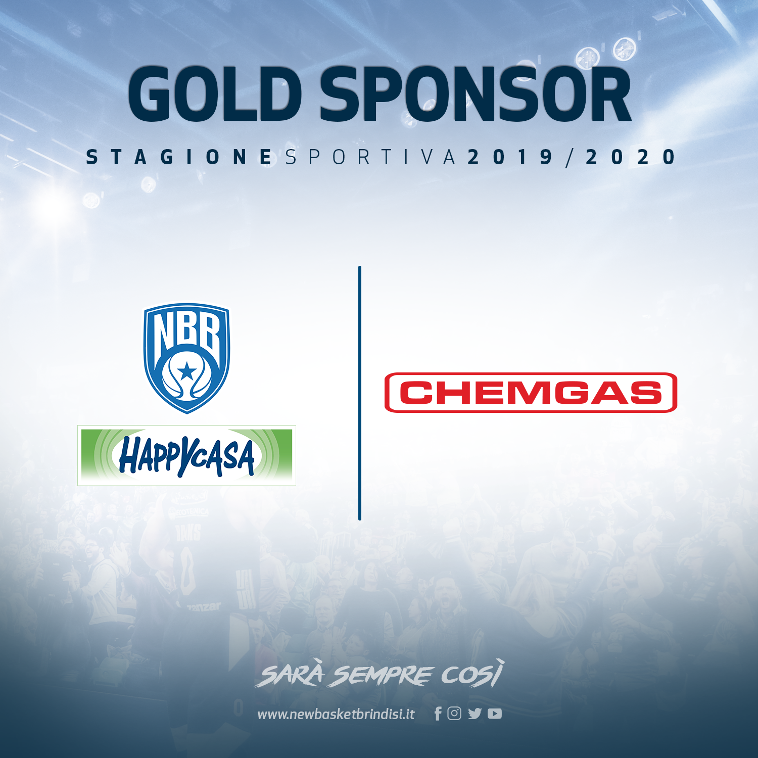 Chemgas nuovo Gold Sponsor Happy Casa Brindisi