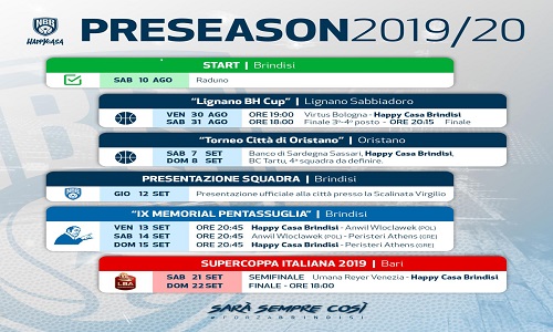 La preseason dell'Happy casa 