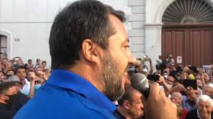Il Leader della Lega Matteo Salvini oggi a Ceglie, Fasano e Alberobello