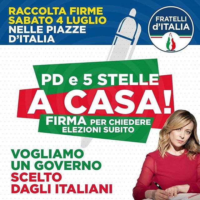 Domani Fratelli d'Italia in piazza a Roma per mandare a casa il Governo. Iniziativa anche a Brindisi