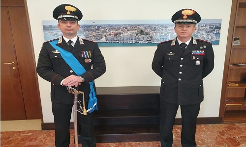 Si è insediato il Capitano Vito SACCHI, nuovo comandante della Compagnia Carabinieri di San Vito dei Normanni.