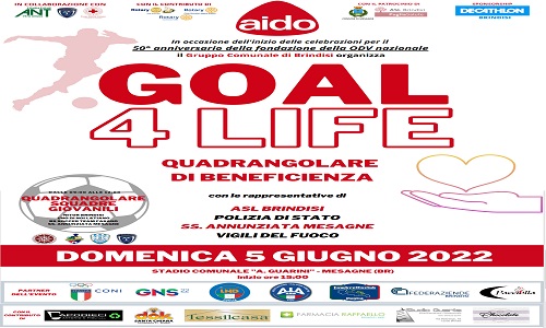 Aido evento Goal 4 Life a Mesagne 
