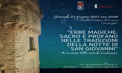 Castello Dentice di Frasso di Carovigno, 23 giugno ore 20.00