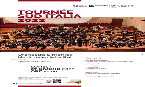  Al Nuovo Teatro Verdi di Brindisi  l'orchestra Sinfonica Nazionale della Rai 
