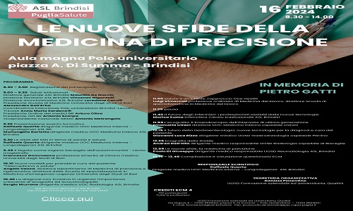 Le nuove sfide della medicina di precisione, un evento formativo in memoria del dottor Pietro Gatti