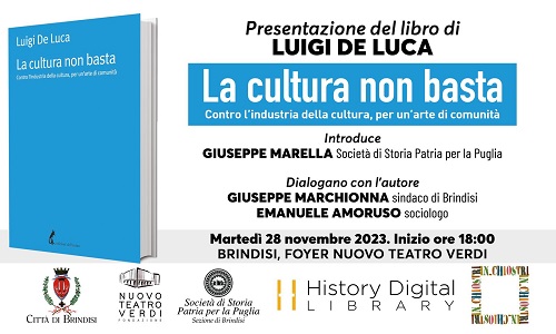 Storia Patria presentazione del libro "La cultura non basta"