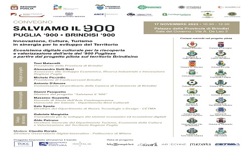 Confesercenti:Salviamo il ‘900. Puglia ‘900-Brindisi ‘900