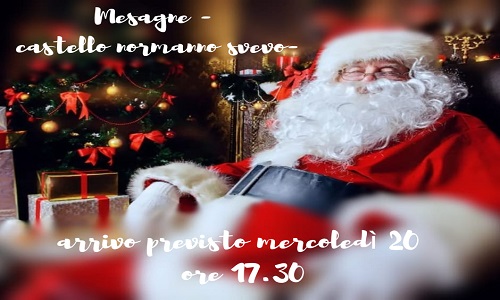 Dal 20 al 26 dicembre nel Castello di Mesagne torna il “Villaggio di Babbo Natale”