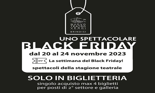 Al teatro Verdi arriva il Black Friday