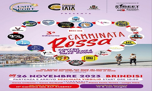 “Camminata Rossa”, la terza edizione del corteo contro la Violenza sulle donne 