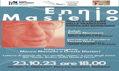  Convegno "Ennio Masiello. Poeta e cultore delle tradizioni popolari brindisine”