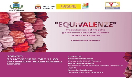 Mesagne conferenza stampa del progetto "Equivalenze"