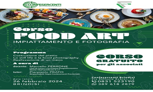 Confesercenti corso di Food Art