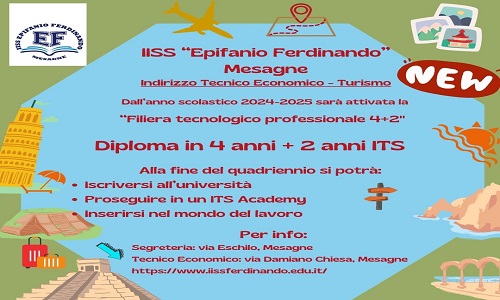 Raccordo tra scuola e imprese: l’“Epifanio Ferdinando” istituisce la sezione Turismo