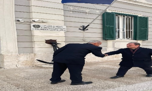 Capitaneria di porto di Brindisi. Visita del Vescovo M.Intini