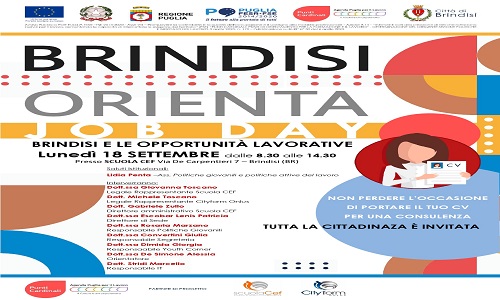 Punti cardinali: punti di orientamento per la formazione e il lavoro. Parte il Progetto Brindisi Orienta