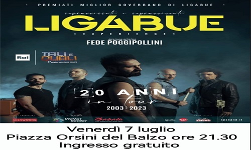 Rassegna Quali e Tali con i Ligabue experience, venerdì 7 luglio a Mesagne