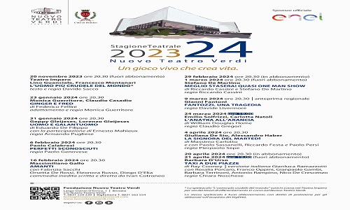 Brindisi Nuovo Teatro Verdi presentata la stagione teatrale 2023-24