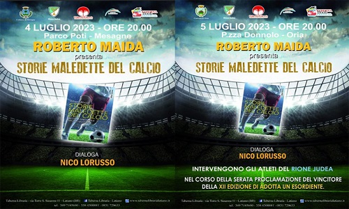 Mesagne presentazione del libro Storie maledette del calcio di Maida  